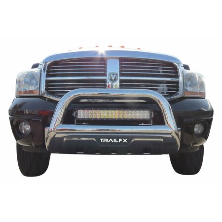 TRAILFX BULL BAR Polished Stainless Steel 312 Inch Diameter With Skid Plate Use G9018MK To Mount Optio B1516S